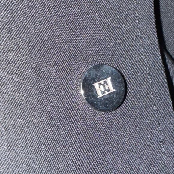 Escada Womens Black Button-Up Jacket Size 34 Long Sleeves Slim Fit Elegant Desig - Picture 12 of 12